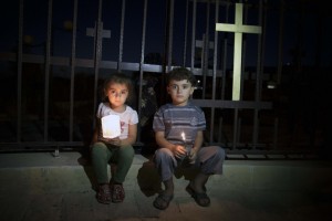 Des enfants chrétiens réfugiés en irak © Christiaan Triebert