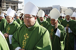 ARCHBISHOP LACROIX ARRIVES FOR MASS MARKING 50TH ANNIVERSARY OF OPENING OF SECOND VATICAN COUNCIL