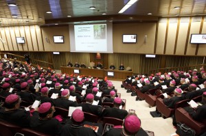 CARDINALS AND BISHOPS ATTEND MEETING OF SYNOD OF BISHOPS ON THE NEW EVANGELIZATION