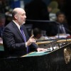ISRAELI AMBASSADOR TO U.N. ADDRESSES GENERAL ASSEMBLY IN NEW YORK