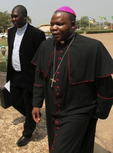 L'archevêque Dieudonné Nzapalainga du diocèse de Bangui de la République centreafricaine (photo CNS/Reuters).,