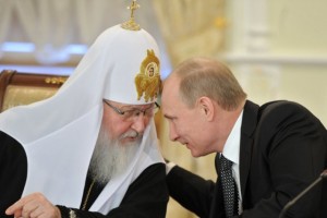 Le patriarche Kyrill 1er et le président russe Vladimir Poutine (photo AFP).