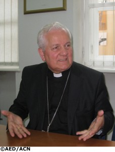 Mgr Franjo Komarica, évêque de Banja Luka.