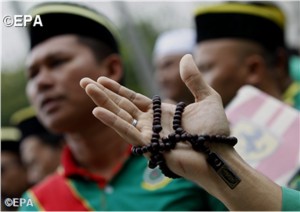 Manifestation à Kuala Lumpur (Malaisie (photo EPA).