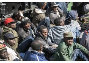 Migrants à leur arrivée en Italie (photo: ansa).