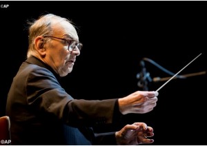 Ennio Morricone, le 15 février à Budapest (Photo AP).