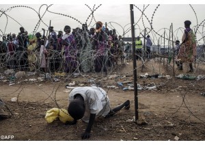 Distibution de nourriture à Juba (photo: AFP).