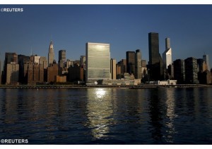 Le Siège de l'organisation des Nations Unies, au coeur de Manhattan (photo Reuters).