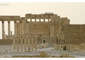 Le temple de Bêl, photographié en juin 2009, était un des sites antique les mieux préservés de Syrie (photo Reuters).