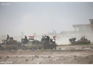 Les troupes irakiennes en route vers Fallouja, le 31 mai 2016. - REUTERS