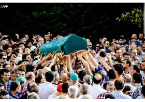 Obsèques d'une des victimes de l'attentat du 29 juin à Istanbul - AFP