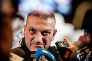 10 décembre 2015 : Conférence de presse du P. Jacques MOURAD, prêtre syro-catholique, otage du groupe Daech durant 5 mois en Syrie. Rome, Italie. ©Alessia GIULIANI/CPP/CIRIC